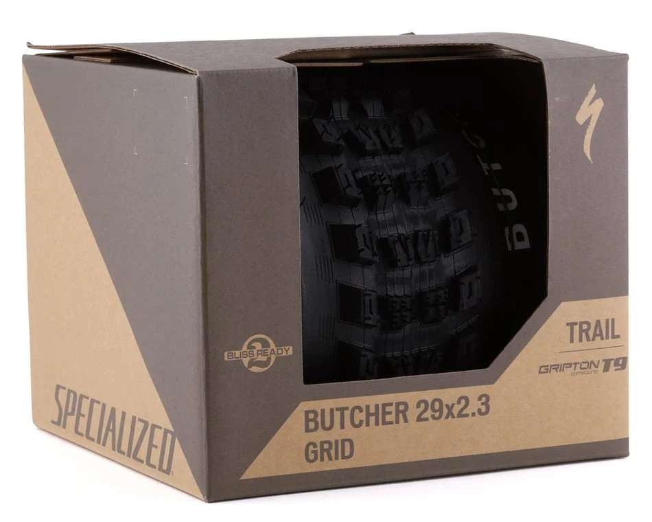 Specialized Butcher Grid Tubeless Mountain Tire (Black) (29" / 622 ISO) (2.3") (Folding) (Gripton T9) 2 Specialized Butcher Grid Tubeless Mountain Tire (Black) (29" / 622 ISO) (2.3") (Folding) (Gripton T9) - Image 2
