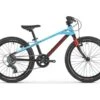 Mondraker 2021 Leader 20" Kids Bike (Black/Light Blue/Flame Red)