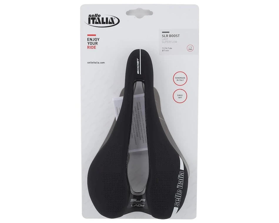 Selle Italia SLR Lady Boost Superflow Saddle (Black) (Titanium Rails) (L3) (145mm) 5 Selle Italia SLR Lady Boost Superflow Saddle (Black) (Titanium Rails) (L3) (145mm) - Image 5