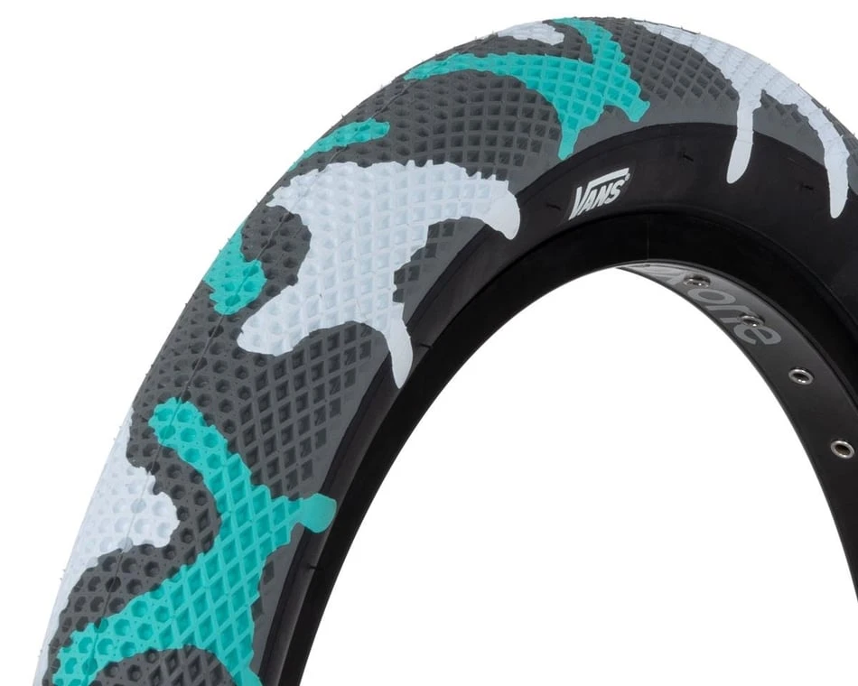 Cult Vans Tire (Teal Camo/Black) (Wire) (20" / 406 ISO) (2.4") 1 Cult Vans Tire (Teal Camo/Black) (Wire) (20" / 406 ISO) (2.4")