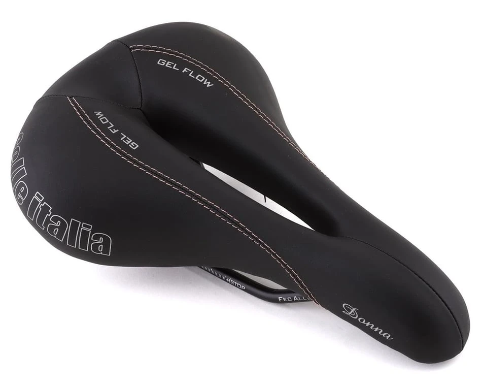 Selle Italia Donna Gel Flow Saddle (Black) (FeC Alloy Rails) (168mm) 1 Selle Italia Donna Gel Flow Saddle (Black) (FeC Alloy Rails) (168mm)