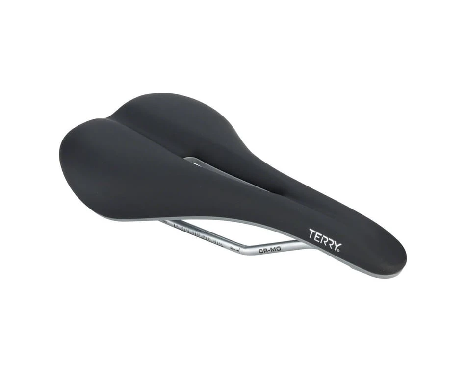 Terry Women's Raven Saddle (Black) (Chromoly Rails) (150mm) 1 Terry Women's Raven Saddle (Black) (Chromoly Rails) (150mm)