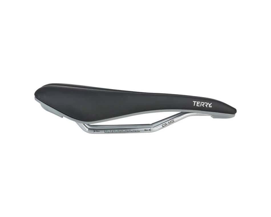 Terry Women's Raven Saddle (Black) (Chromoly Rails) (150mm) 2 Terry Women's Raven Saddle (Black) (Chromoly Rails) (150mm) - Image 2