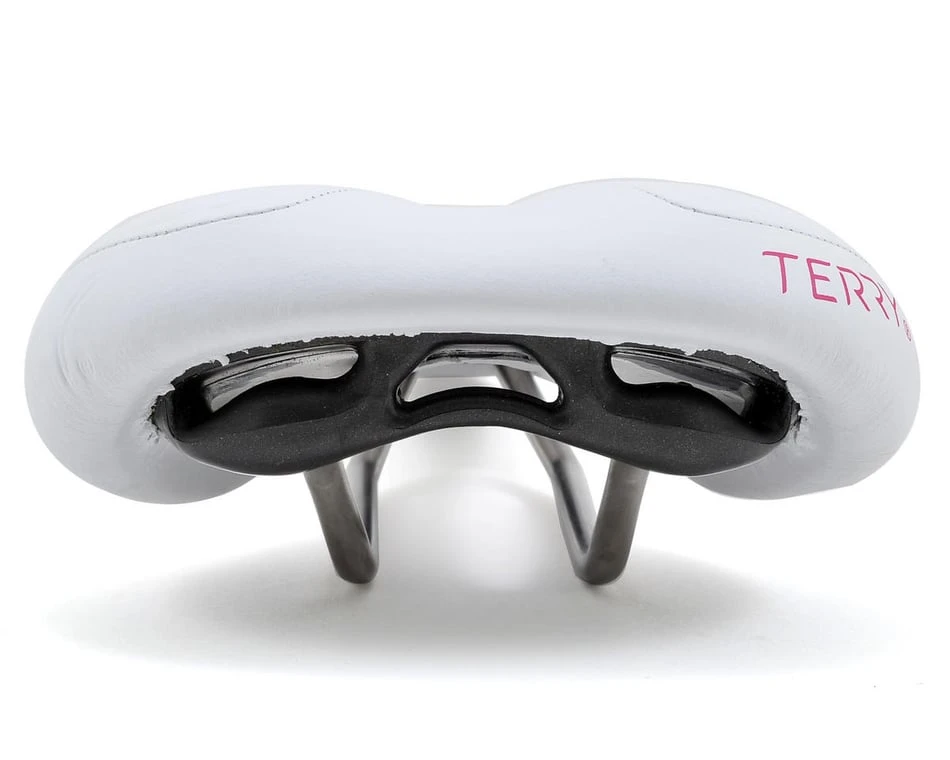 Terry Women's Butterfly Ti Saddle (White) (Titanium Rails) (155mm) 3 Terry Women's Butterfly Ti Saddle (White) (Titanium Rails) (155mm) - Image 3