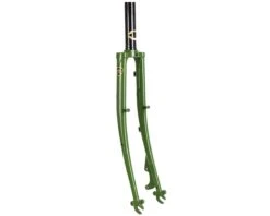 Soma Wolverine Lugged CX Fork (Green) (Canti) (QR) (Straight)