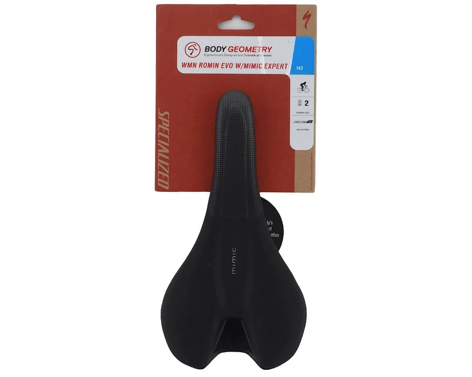 Specialized Romin Evo Expert (Black) (Titanium Rails) (143mm) (w/ Mimic) 5 Specialized Romin Evo Expert (Black) (Titanium Rails) (143mm) (w/ Mimic) - Image 5