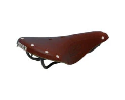 Brooks B17 Saddle (Antique Brown) (Black Steel Rails) (170mm)