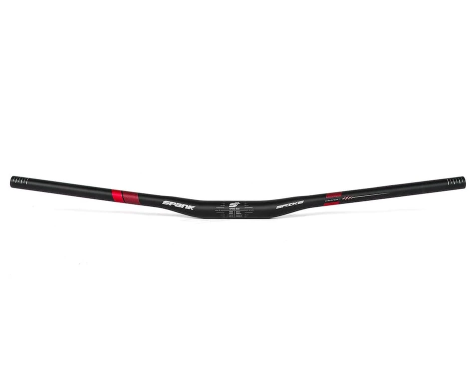 Spank SPIKE 800 Vibrocore Mountain Bike Handlebar (Black/Red) (31.8mm) (15mm Rise) (800mm) (4/8° Sweep) 2 Spank SPIKE 800 Vibrocore Mountain Bike Handlebar (Black/Red) (31.8mm) (15mm Rise) (800mm) (4/8° Sweep) - Image 2