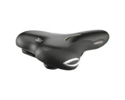 Selle Royal Lookin Moderate Woman Saddle (Black) (Steel Rails) (199mm)