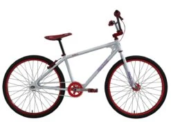 Race Inc. RA26-R Retro 26" BMX Bike (White/Red) (22" Toptube)