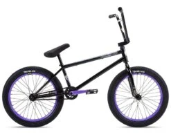 Stolen 2022 Sinner FC XLT 20" BMX Bike (21" Toptube) (Black/Violet) (Freecoaster) (Right Hand Drive)