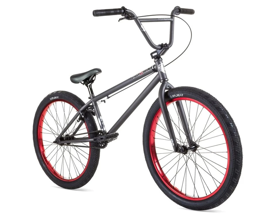 Stolen 2022 Saint 24" BMX Bike (21.75" Toptube) (Matte Raw/Red) 3 Stolen 2022 Saint 24" BMX Bike (21.75" Toptube) (Matte Raw/Red) - Image 3