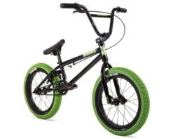 Stolen 2022 Agent 16" BMX Bike (16.25" Toptube) (Black/Neon Green) -Specialized Shop s049 2