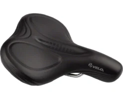 Velo Voam Ray Saddle (Black) (Steel Rails) (191mm)