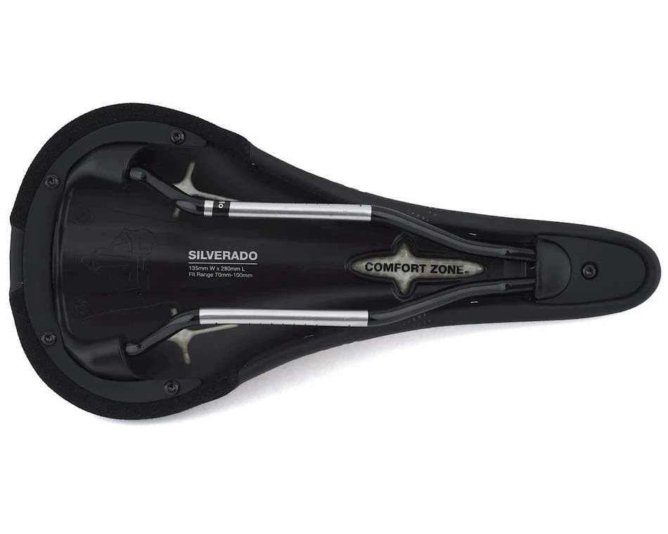 WTB Silverado Saddle (Black) (Chromoly Rails) (Narrow) (135mm) 4 WTB Silverado Saddle (Black) (Chromoly Rails) (Narrow) (135mm) - Image 4