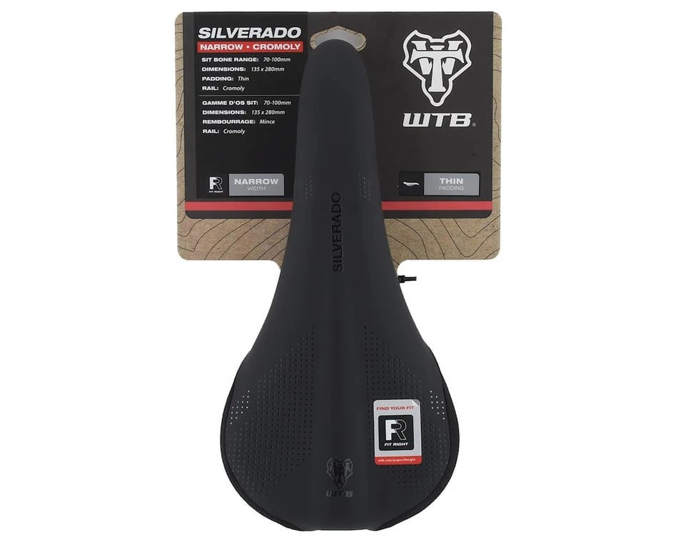 WTB Silverado Saddle (Black) (Chromoly Rails) (Narrow) (135mm) 5 WTB Silverado Saddle (Black) (Chromoly Rails) (Narrow) (135mm) - Image 5